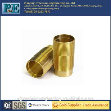 Custom made CNc machining full thread brass tube